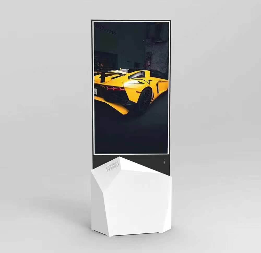 雙面廣告機鏡面顯示屏的應用助力5g智能公廁的發展